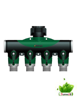 4-outlet faucet manifold