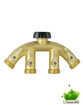 Brass 4-outlet faucet manifold