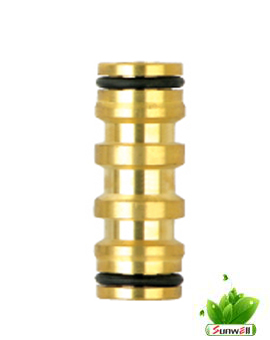 Brass 2-way hose connector