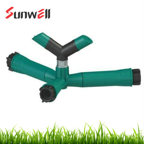 Plastic 2 Arms Rotary Sprinkler w/Water Filled Base