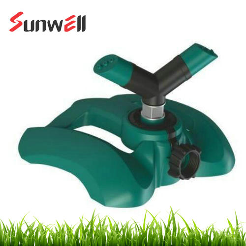 Plastic 2 Arms Rotary Sprinkler w/Poly Sled Base