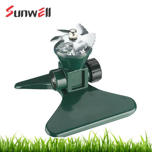 Heavy-duty metal whirling vane sprinkler