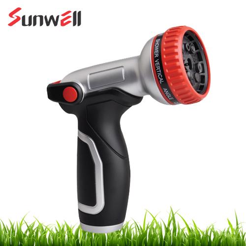 Heavy Duty Metal Thumb Control 9-Pattern Spray Nozzle